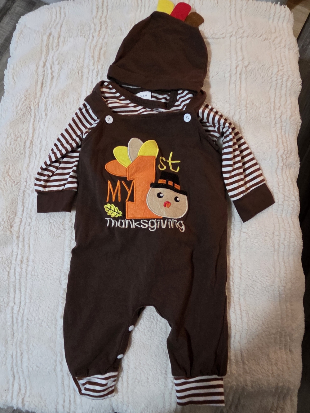 Brown "My 1st Thanksgiving" 3-Piece for Kids